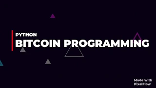 Bitcoin Programming with Python