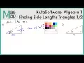 KutaSoftware Algebra 1 - Using Trigonometry To Find Side Length Part 1