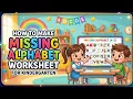 How to Make Missing Alphabets Worksheet for Kindergarten in canva Printable Worksheets Tutorial