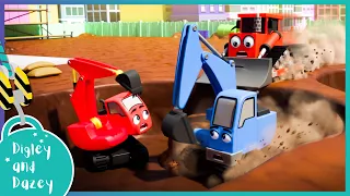 🚧 Bump Goes Fast 🚜 | Digley and Dazey | Kids Construction Truck Cartoons