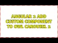 Angular 2 add custom component to Owl Carousel 2
