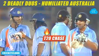 EPIC T20 CHASE | 2 Duos Silenced Australia! 🔥 First Gambhir-Uthappa, Then Yuvi-Dhoni | INDvAUS