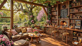 Cozy Spring Coffee Shop Ambience Smooth Jazz Instrumental Music For Relaxing Studying Working  Cozy Spring Coffee Shop Ambience Smooth Jazz Instrumental Music For Relaxing Studying Working