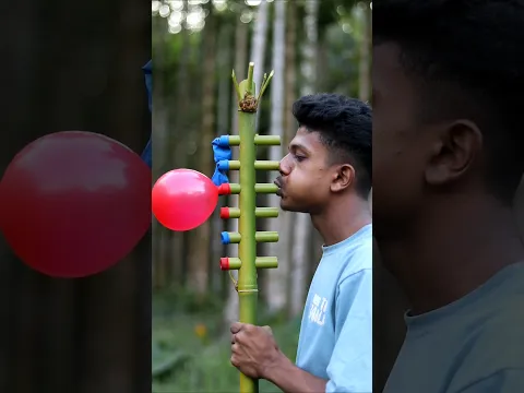 Six Colorful Balloons Bamboo Creative Craft Project