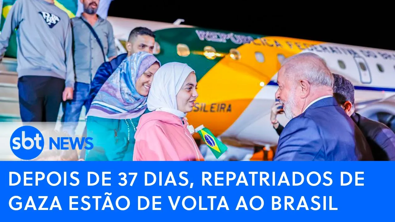 ????Brasil Agora: Depois de 37 dias, repatriados de Gaza estão de volta ao Brasil | SBT AO VIVO