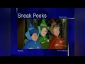 Sneak Peeks Menu - Disney 2006