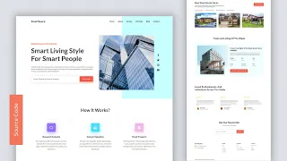 How To Create A Real Estate Website Landing Page Using HTML CSS Responsive Website