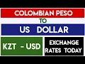 COLOMBIAN PESO TO US DOLLAR EXCHANGE RATES TODAY 9 September 2025 PHP to KZT