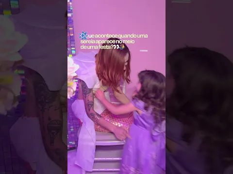 Eu fui só comemorar o aniversário da minha sobrinha… 🧜♀️😂