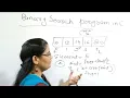 Binary Search Program in C in Hindi Binary Search Logic