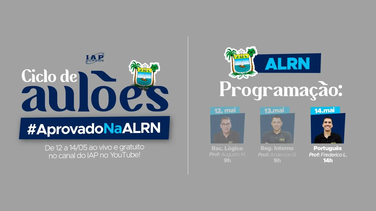 LIVE: PORTUGUÊS PARA AL/RN.