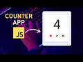 Simple Counter App Using JavaScript JavaScript Project Tutorial