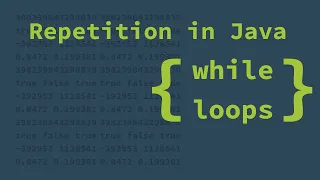Repetition in Java - while loops