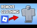 How to remove default clothing in roblox avatar easy method