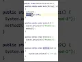 METHOD CALLING IN JAVA