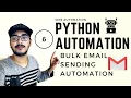 Python Automation Part 6 Gmail Bulk Email Sending Automation Python Web Automation Python Selenium