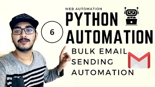 Python Automation Part 6 Gmail Bulk Email Sending Automation Python Web Automation Python Selenium