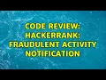 Code Review HackerRank Fraudulent activity notification