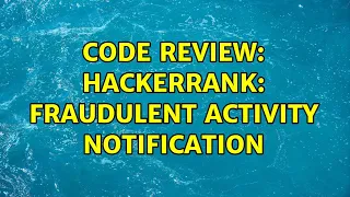 Code Review HackerRank Fraudulent activity notification