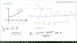 Trapezoidal method derivation and example - Integration techniques for Numerical Methods