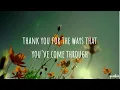 Jesus,Thank You -Katy Nichole (Lyrics)