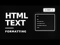 HTML Formatting Essentials Bold Italic Superscript Subscript Images