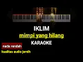 Download Lagu IKLIM - MIMPI YANG HILANG ((KARAOKE)) NADA RENDAH PRIA