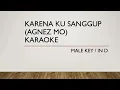 Download Lagu KARENA KU SANGGUP (AGNEZ MO) | Karaoke | MALE KEY