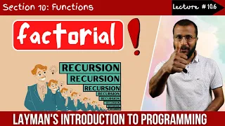 10 6 Find factorial of a number using recursion Complete C programming course Sunil Dhimal