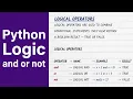 Logical Operators Basic Operators Arithmetic Comparison Logical Python in Pharmacy