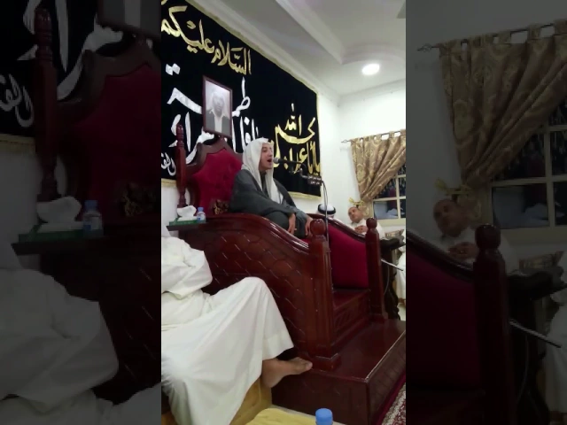 الملا مهدي المنامي بحسينية انصار الحسين بالمعامير