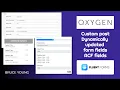 Use ACF repeater to update Tick Box values in Fluent Form Oxygen Builder for the template