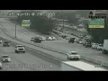 Fatal crash closes lanes on I-45 North Freeway at Parramatta Lane
