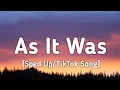 Download Lagu Harry styles - As It Was (Sped Up/Lyrics) \