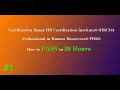 How to PASS Exam Professional in Human Resources PHR in 20 Hours Full Course Training Part 1