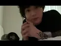 jungkook kissing the pillow