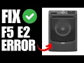 F5 E2 Error on Maytag Washer