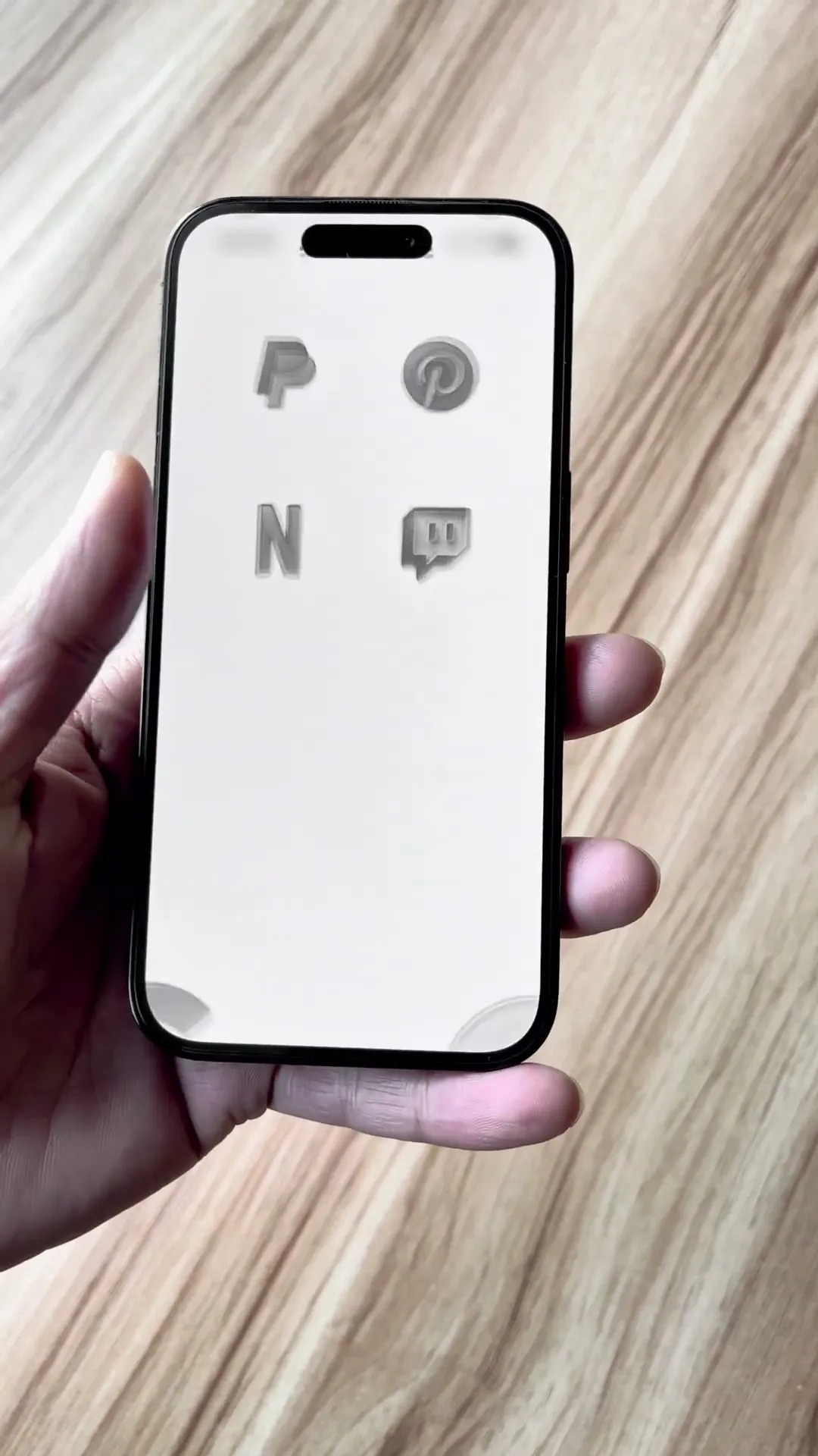 Monochrome Frosted Glass iPhone Setup Preview