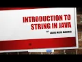 Introduction to String in Java