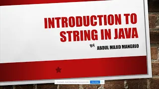 Introduction to String in Java