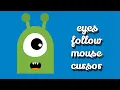 How to design Animated eyes follow mouse cursor using html css and javascript