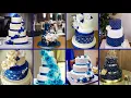 wedding Cake designs Royal blue wedding cake designs Romantic wedding cakes designs