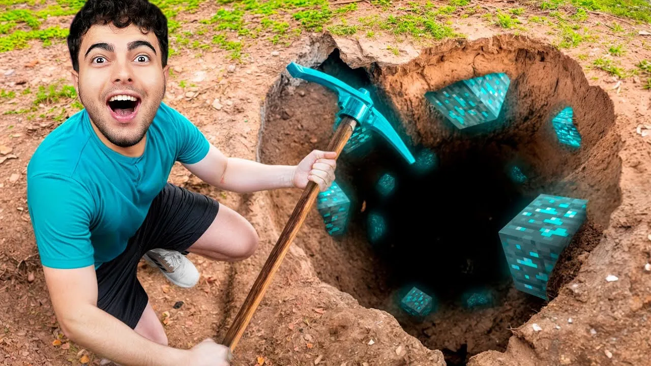 Sadece MİNECRAFT Eşyaları ile Hayatta Kalmak ?!