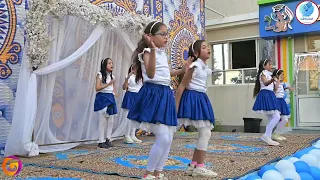 استعراض ترحيبي جميل جدا على أغنية ترحيبية  حيا حيا  بالجميع من حفلة مدرسة دندنها