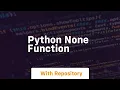python none function