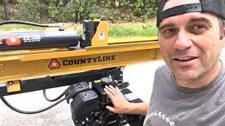 County Line 25 Ton Log Splitter Review Demo