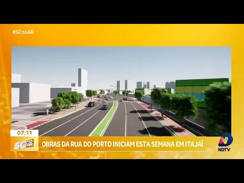 Trânsito mais fluido: obras da Rua do Porto em Itajaí começam esta semana