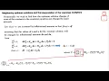 Parameter Optimization Problems Part 4 - Problems with equality constraints Neighboring Optimum