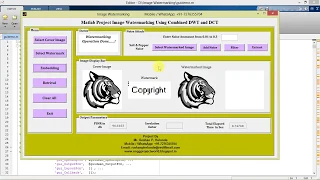 Matlab Project for Image Watermarking Using DWT and DCT Final Year Project