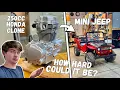 I m ENGINE SWAPPING My 125cc MINI JEEP Ep 1 Unboxing Day CG250 Clone